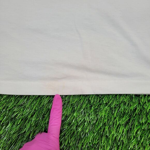 Vintage 90s Hanes Shirt XL 23x27 White Softball - Picture 5 of 15